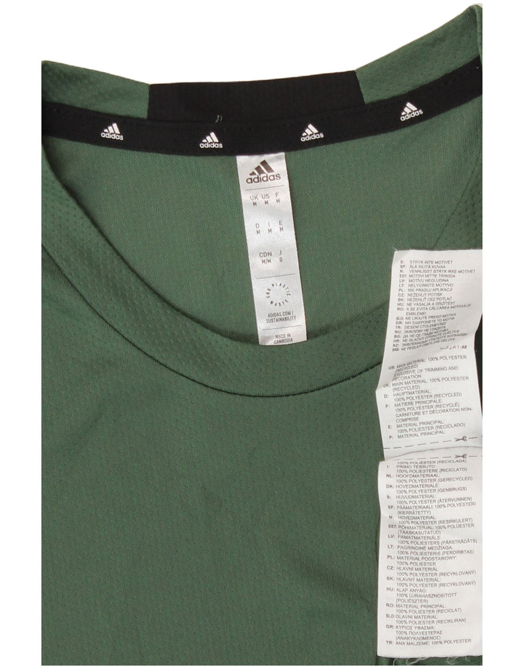 Adidas Ανδρικό T-Shirt Aeroready Τοπ μεσαίο πράσινο πολυεστέρας