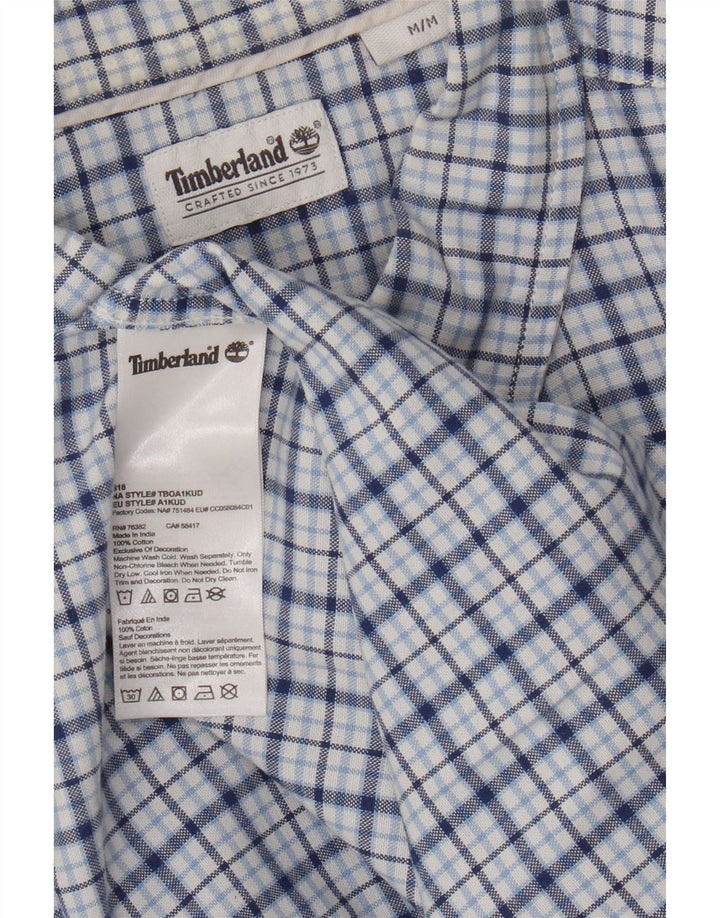 Ανδρικό πουκάμισο Timberland, μεσαίο μπλε, βαμβακερό