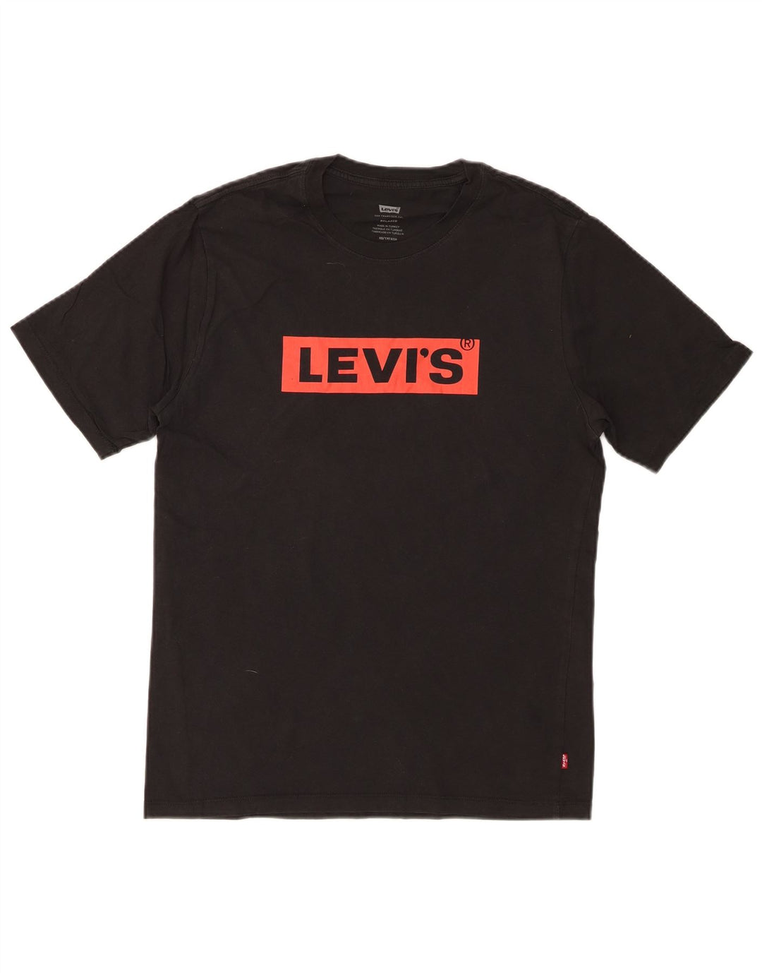 Ανδρικό γραφικό μπλουζάκι LEVI'S Relaxed Fit Top XS μαύρο βαμβακερό