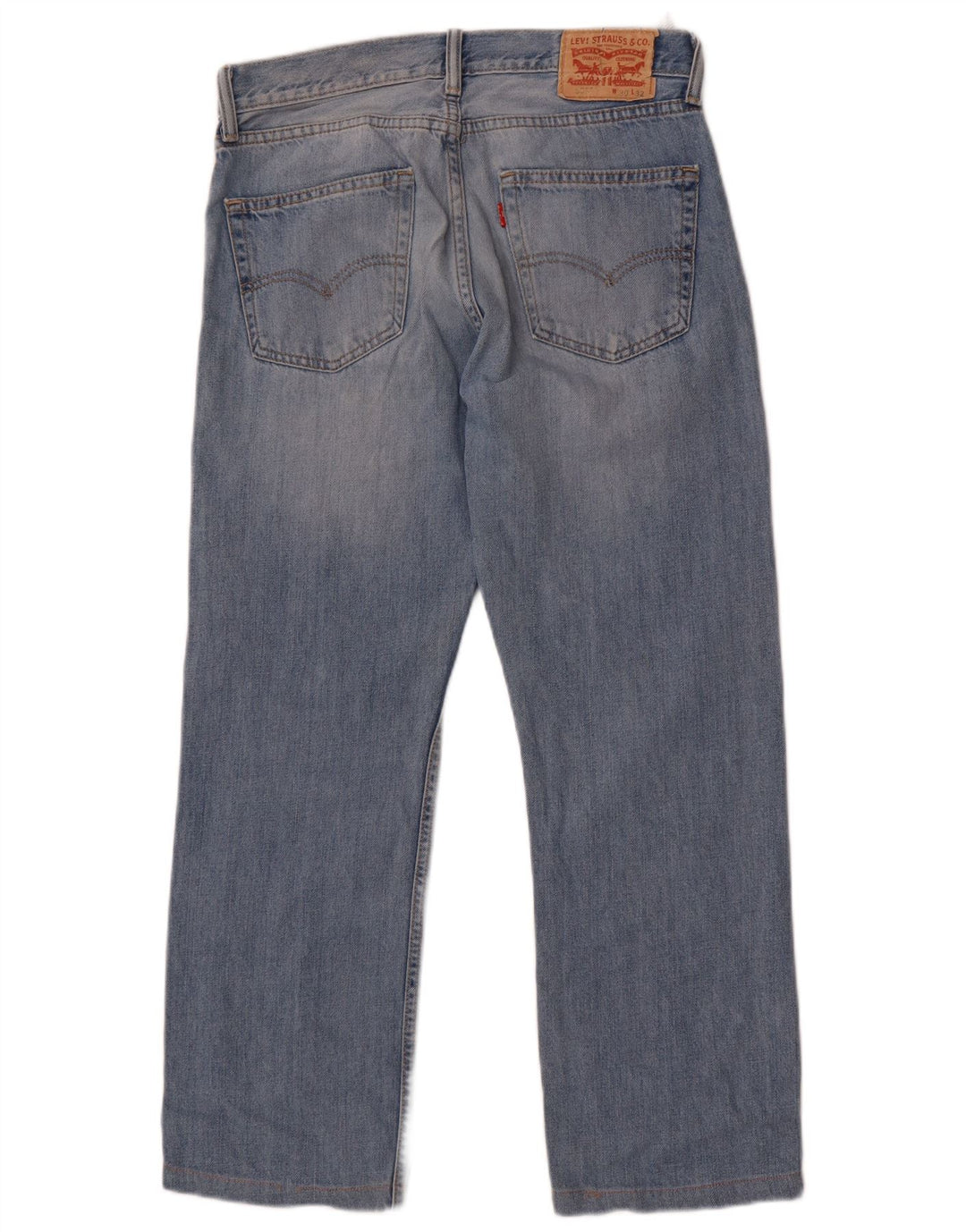 Levi's Mens 505 Straight Jeans W30 L27 Blue Cotton