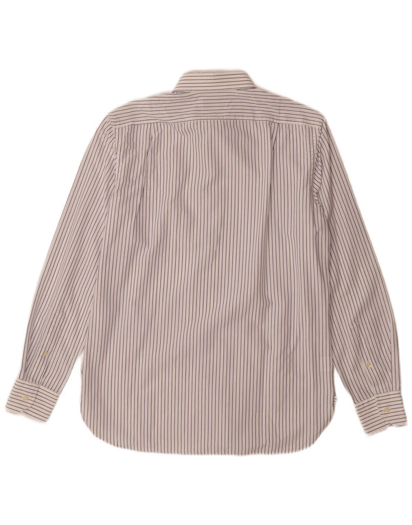Ανδρικό πουκάμισο Boggi Milano Tailored Fit Size 40 15 3/4 Medium White Pinstripe