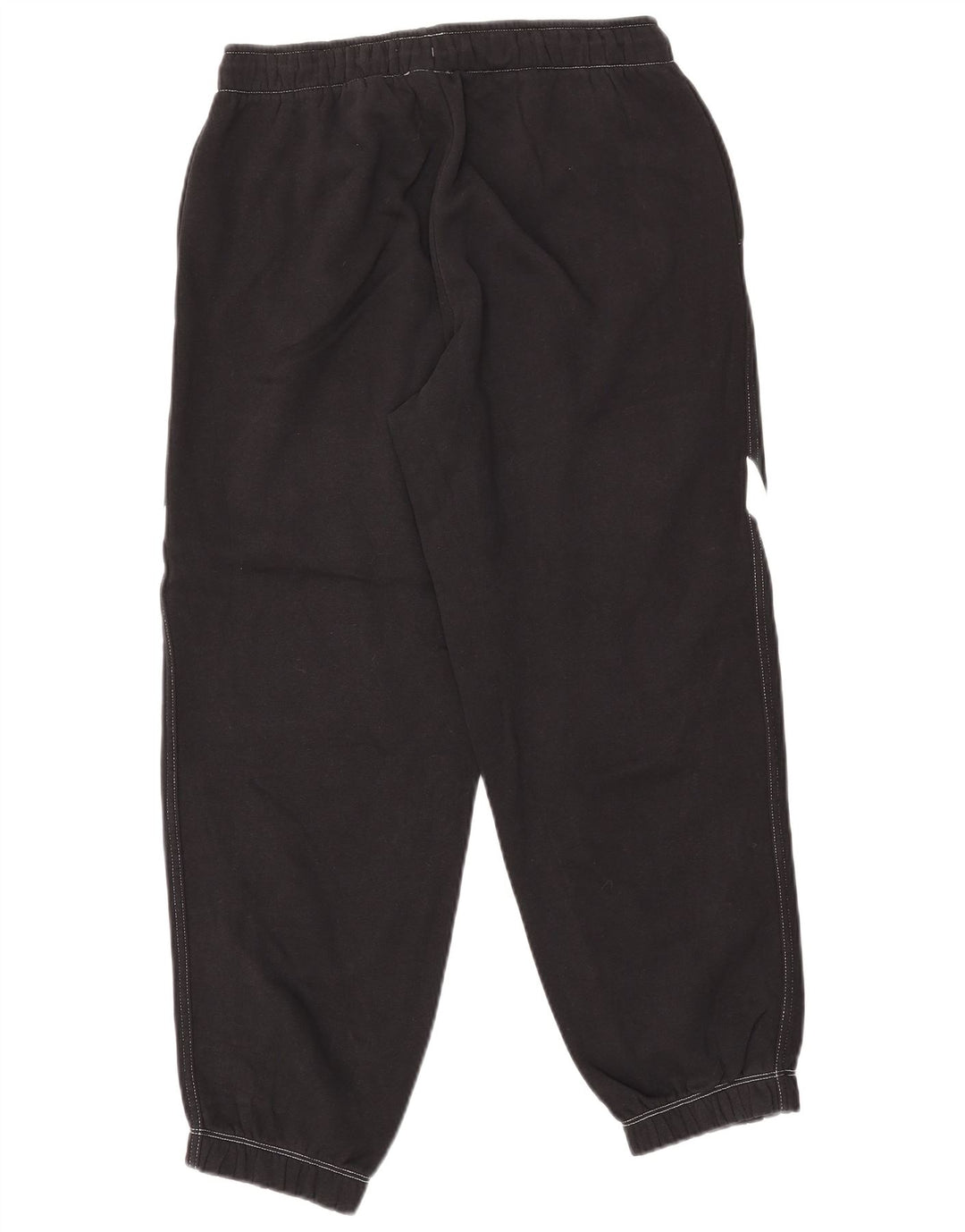 Γυναικεία αθλητική φόρμα NIKE γραφικά παντελόνια Joggers UK 10 Small Black Cotton