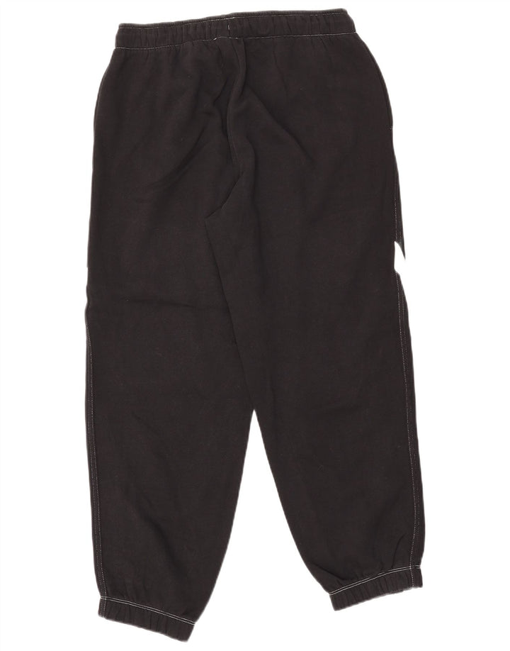 Γυναικεία αθλητική φόρμα NIKE γραφικά παντελόνια Joggers UK 10 Small Black Cotton