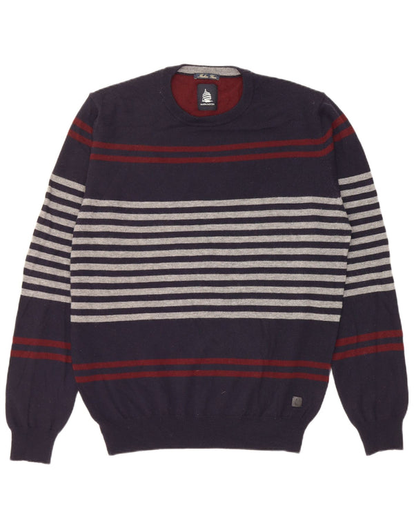 Ανδρικό πουλόβερ Marina Yachting Crew Neck Jumper XL Navy Blue ριγέ