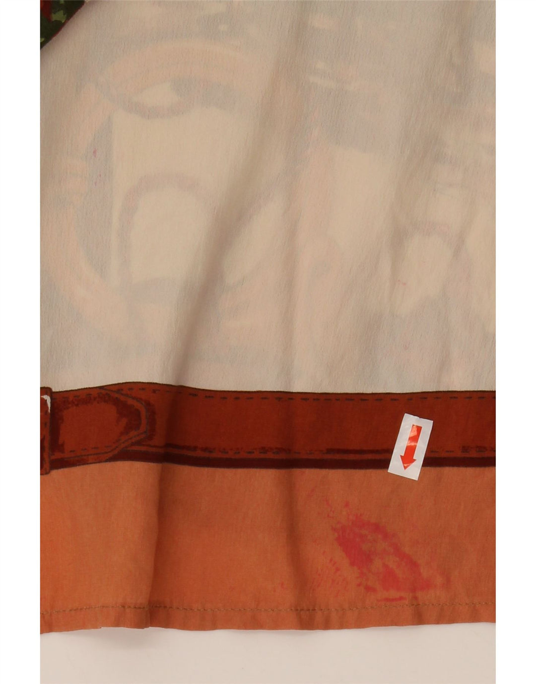 GABRI ELLE LA CAMICIA Γυναικείο γραφικό μπλούζα UK 16 Large Off White