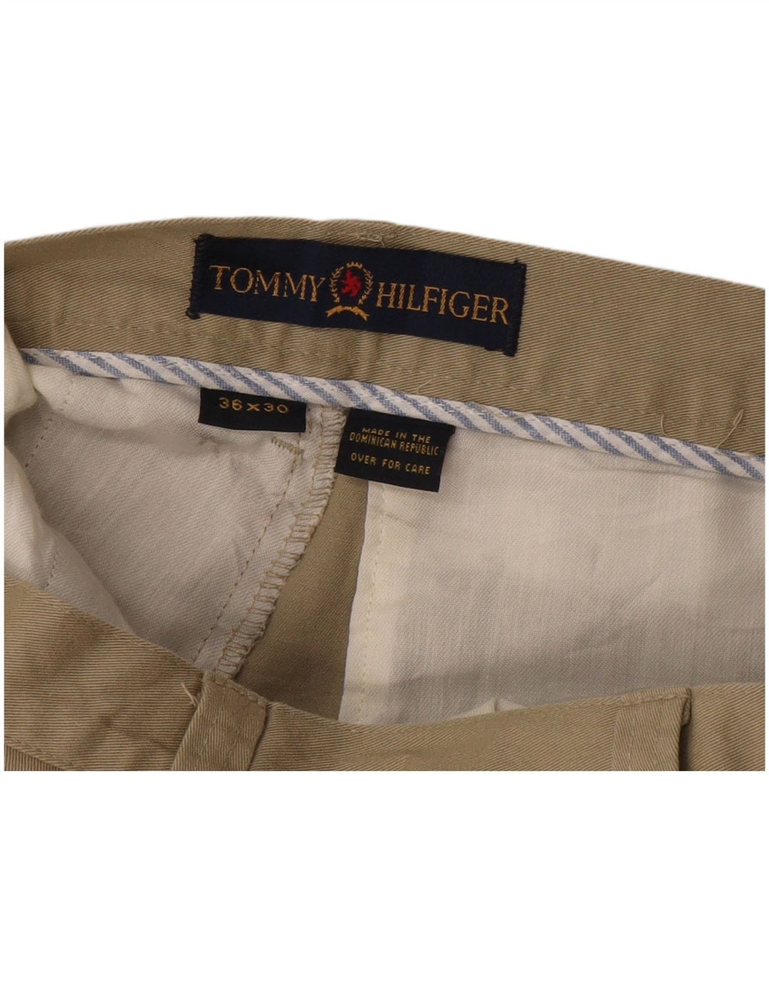 Tommy Hilfiger Ανδρικό παντελόνι Chino με καρφίτσα W36 L30 Khaki