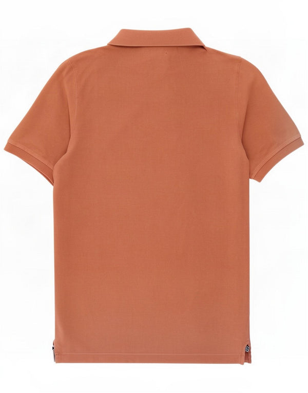Falconeri Mens Polo Shirt IT 50 Medium Brown Cotton