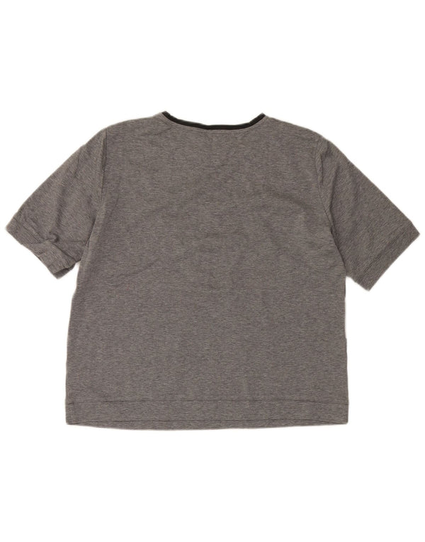 MAX MARA Γυναικείο T-Shirt Weekend Top UK 16 Large Grey Colourblock