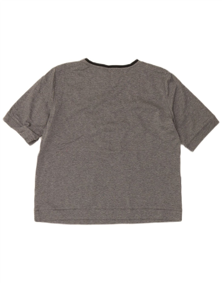 MAX MARA Γυναικείο T-Shirt Weekend Top UK 16 Large Grey Colourblock