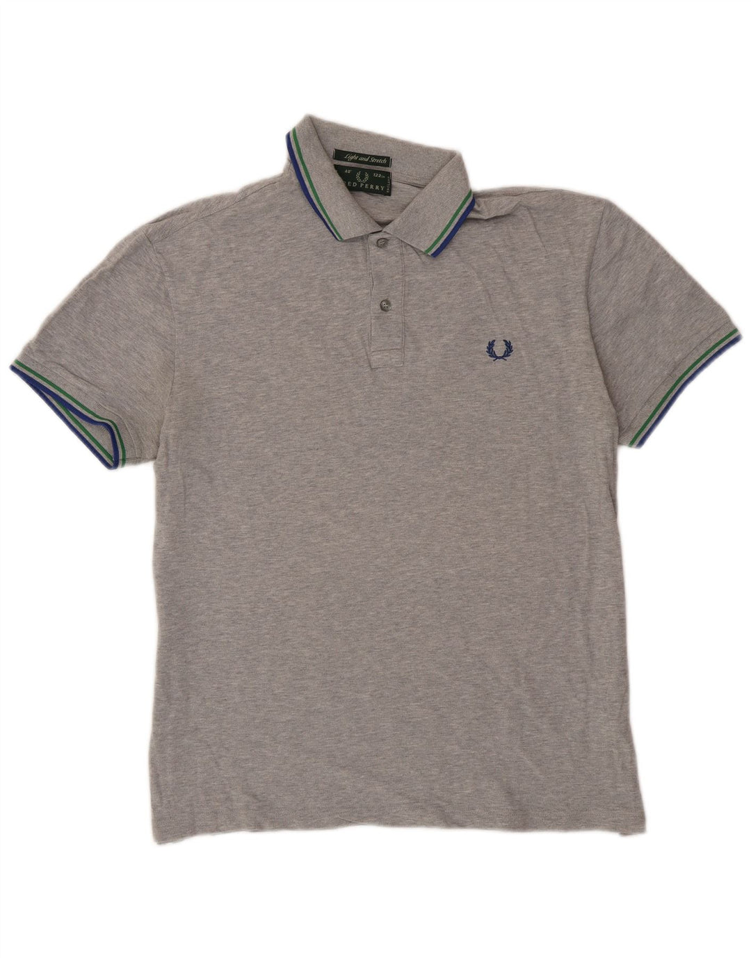 Fred Perry Ανδρικό πουκάμισο Polo μεγάλο γκρι βαμβακερό ριγέ