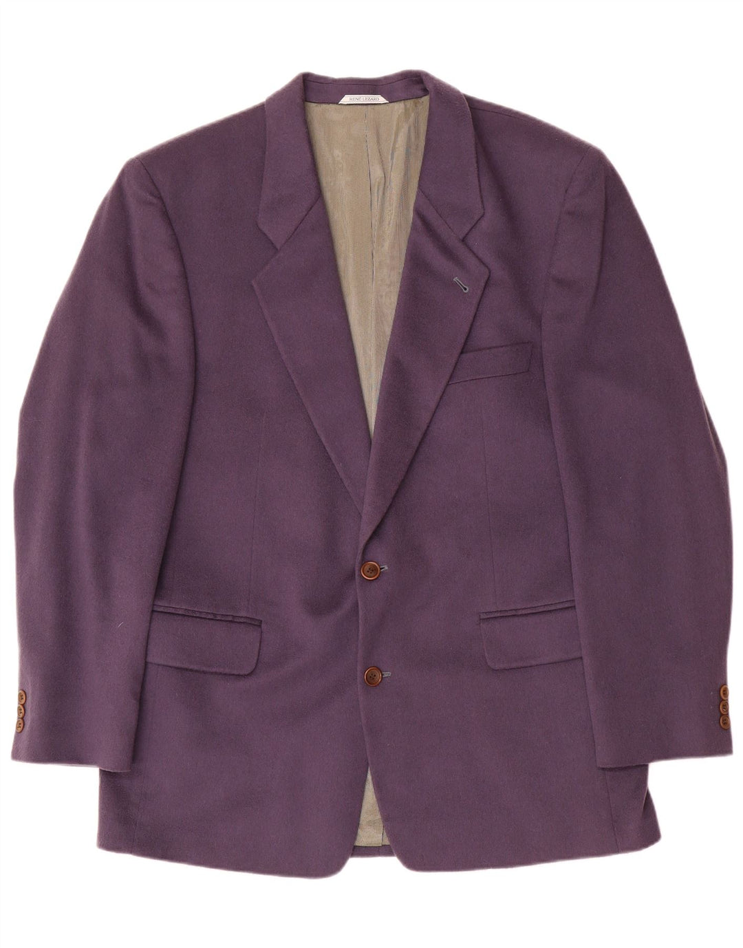 Rene Lezard Ανδρικό σακάκι σακάκι με 2 κουμπιά IT 52 XL Purple Cashmere
