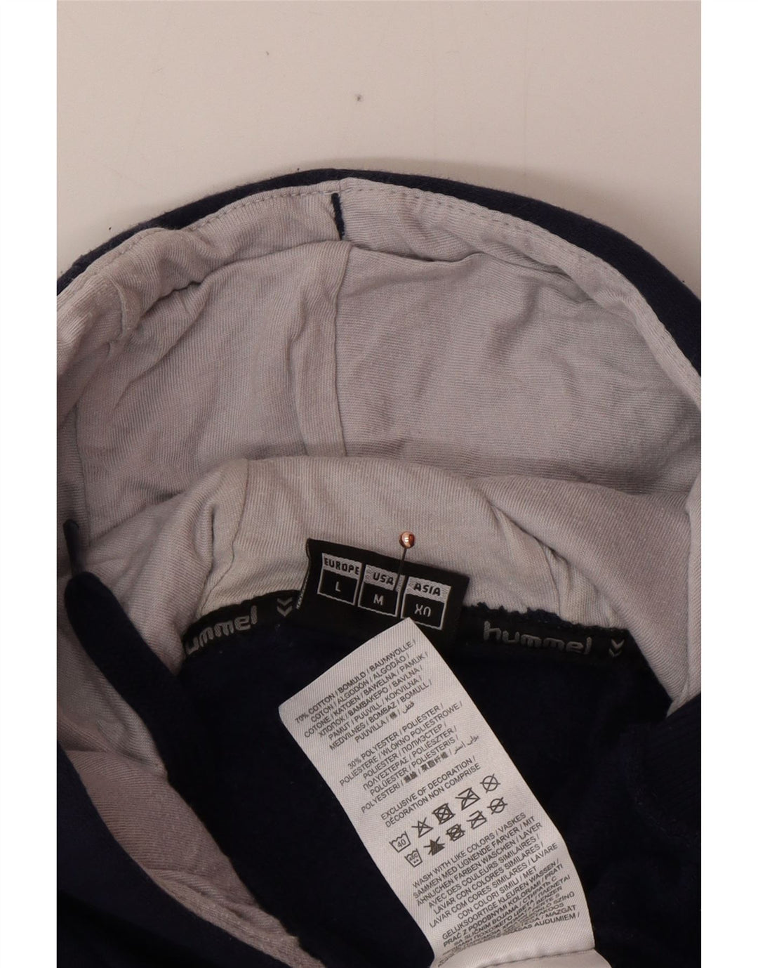 Ανδρικό γραφικό κουκούλα HUMMEL Μεγάλο μπλε βαμβακερό