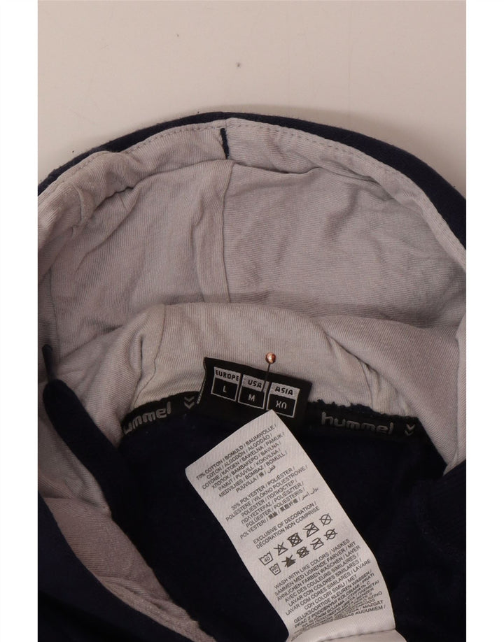 Ανδρικό γραφικό κουκούλα HUMMEL Μεγάλο μπλε βαμβακερό