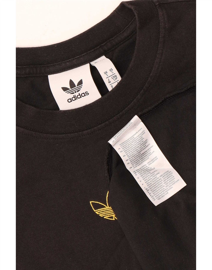 Ανδρικό T-Shirt Adidas Top Μικρό μαύρο βαμβακερό