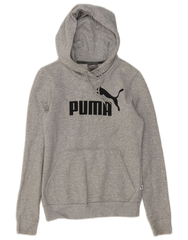 Puma Γυναικείο Γραφικό φούτερ UK 6 XS Βαμβακερό γκρι