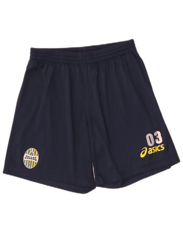 Asics Ανδρικό Αθλητικό Σορτς HELLAS VERONA Graphic Medium Navy Blue Polyester