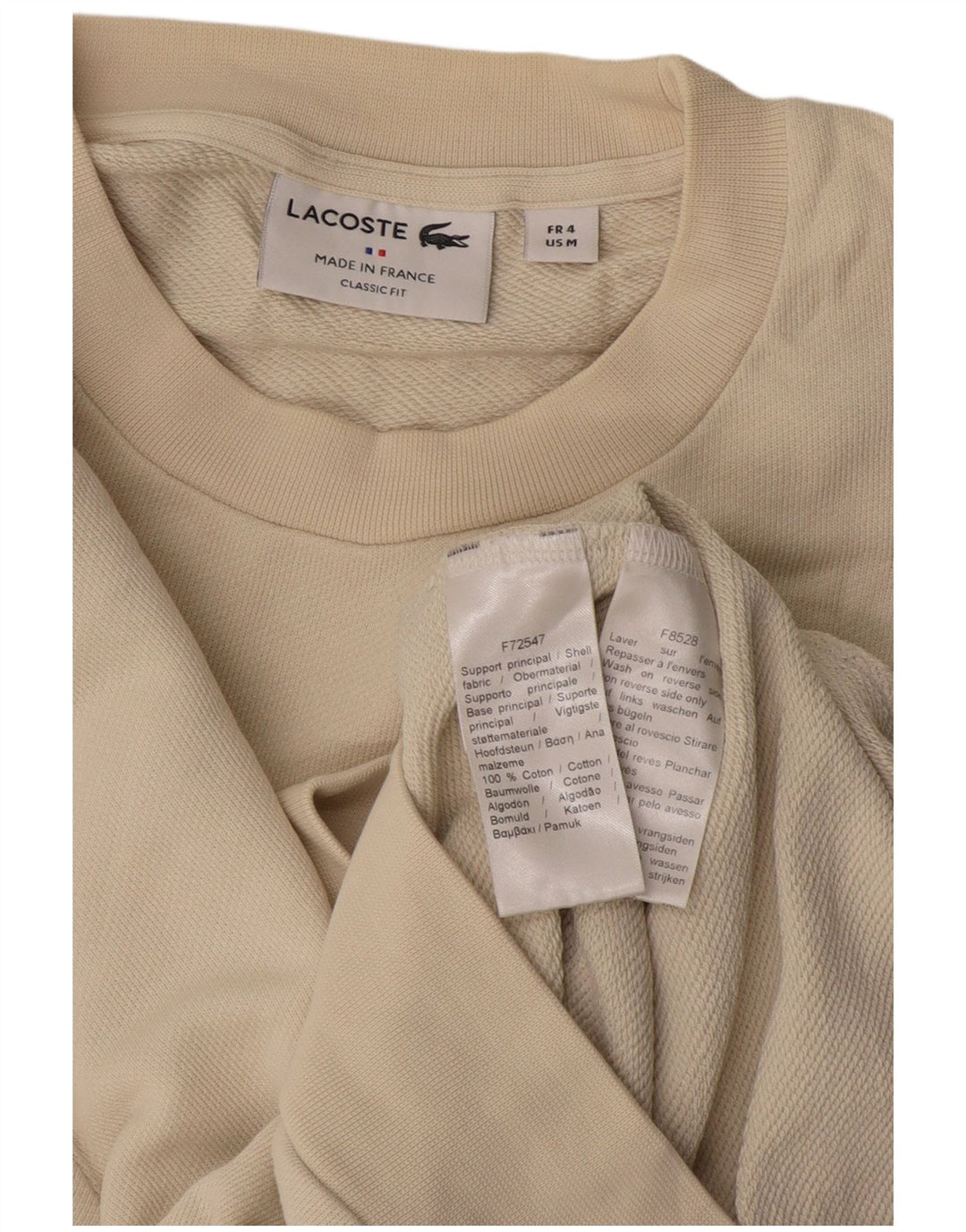Ανδρικό φούτερ Lacoste Graphic Classic Fit Jumper Μέγεθος 4 Medium Beige