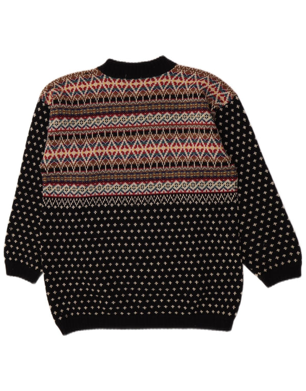 Esprit Ανδρικό πουλόβερ με λαιμόκοψη UK 36 Small Navy Blue Fair Isle