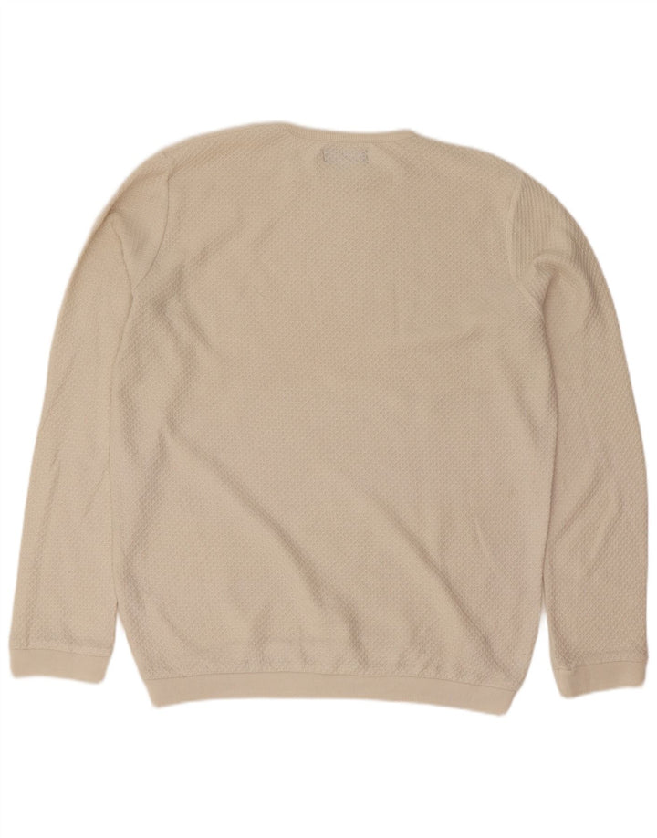 Ανδρικό πουλόβερ Zara Crew Neck Jumper Μικρό Μπεζ