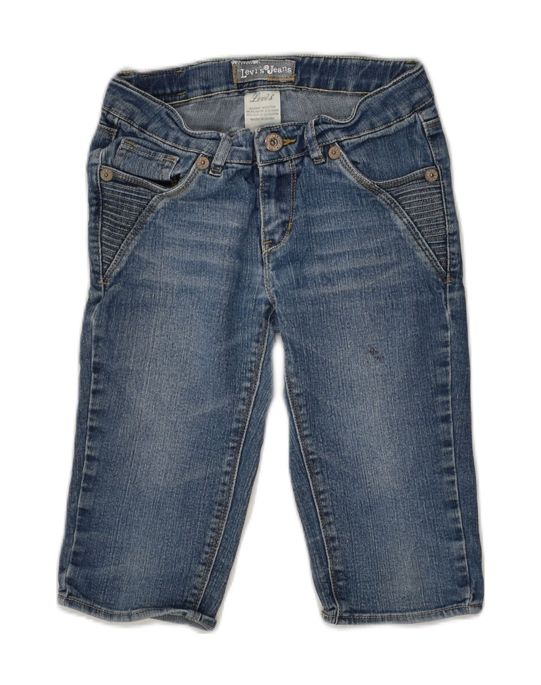 LEVI'S Girls Regular Straight Jeans 9-10 Years W24 L12  Blue Ramie | Vintage Levi's | Thrift | Second-Hand Levi's | Used Clothing | Messina Hembry 