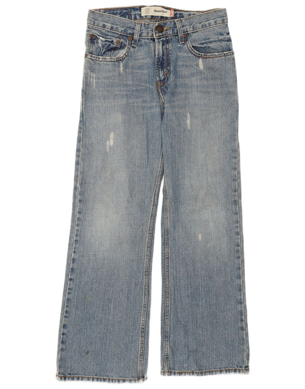 Levi's Womens 527 Distressed Bootcut Jeans Size 12 Medium W28 L27 Blue