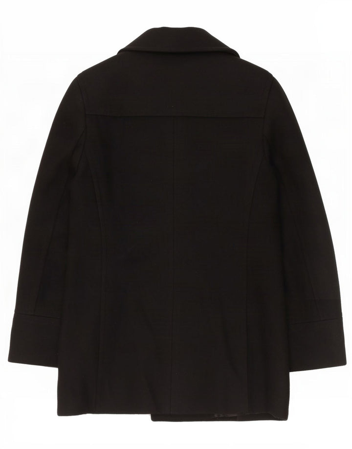 Topshop Γυναικείο Σακάκι Μπλέιζερ UK 12 Μέτριο Μαύρο Μαλλί