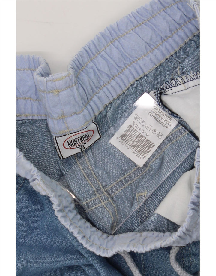 VINTAGE Womens Cargo Denim Shorts Medium W32  Blue Cotton Vintage Vintage and Second-Hand Vintage from Messina Hembry 