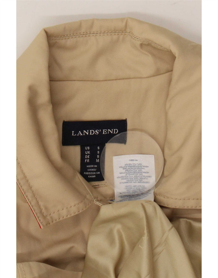 Lands End Γυναικεία Trench Coat UK 10 Small Beige Cotton