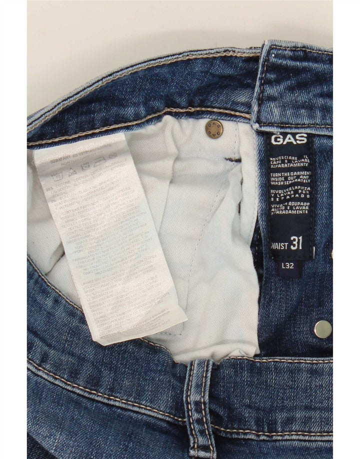 Gas Γυναικείο Slim Jeans W31 L27 Μπλε Βαμβακερό