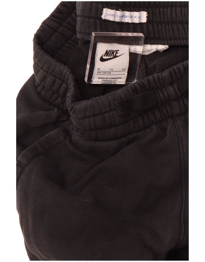 NIKE Boys Tracksuit Trousers Joggers 13-14 Years XL Μαύρο