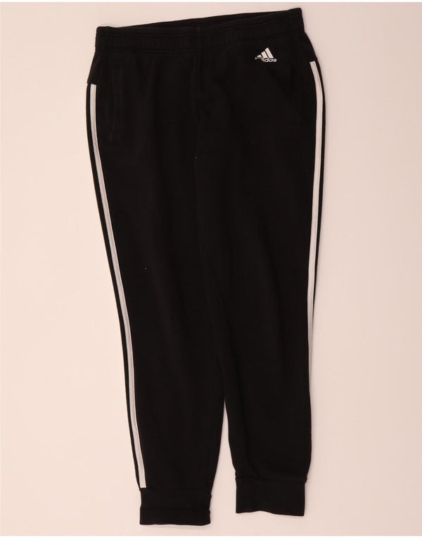 Adidas Γυναικεία φόρμα παντελόνι Joggers UK 12/14 Μεσαίο μαύρο βαμβακερό