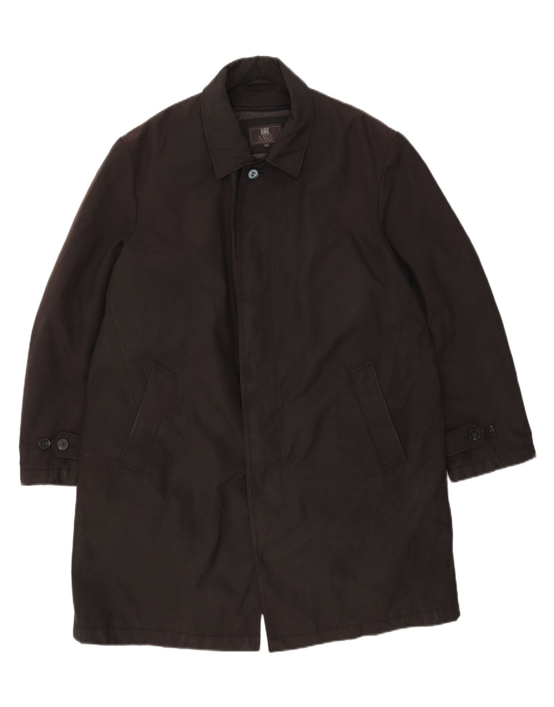 Ανδρικό πανωφόρι Marks & Spencer UK 42 XL Μαύρος Πολυεστέρας