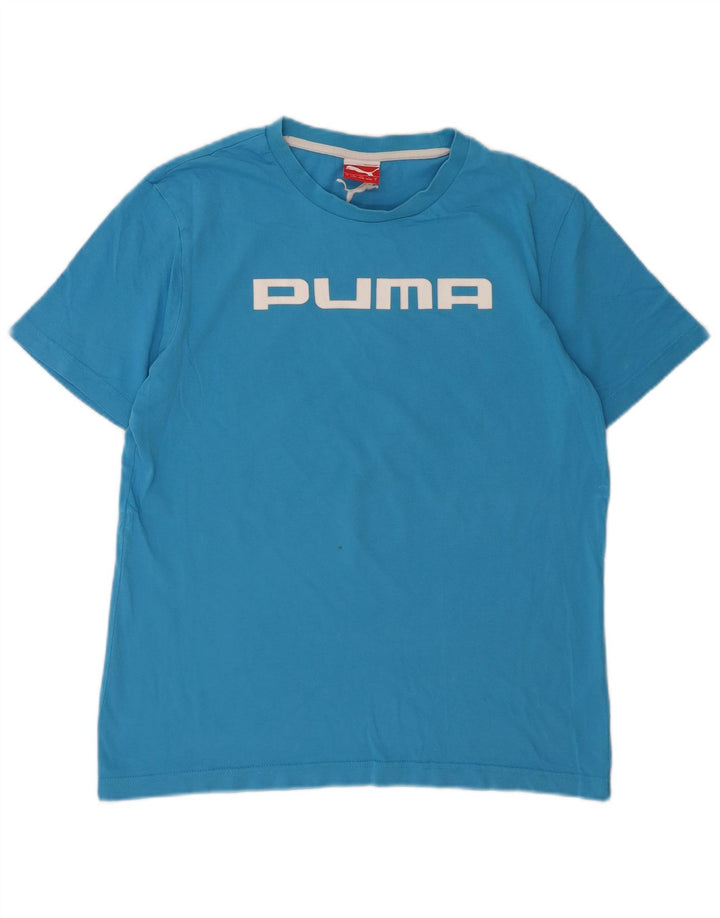 Ανδρικό γραφικό T-Shirt PUMA Μπλουζάκι από μικρό μπλε βαμβακερό