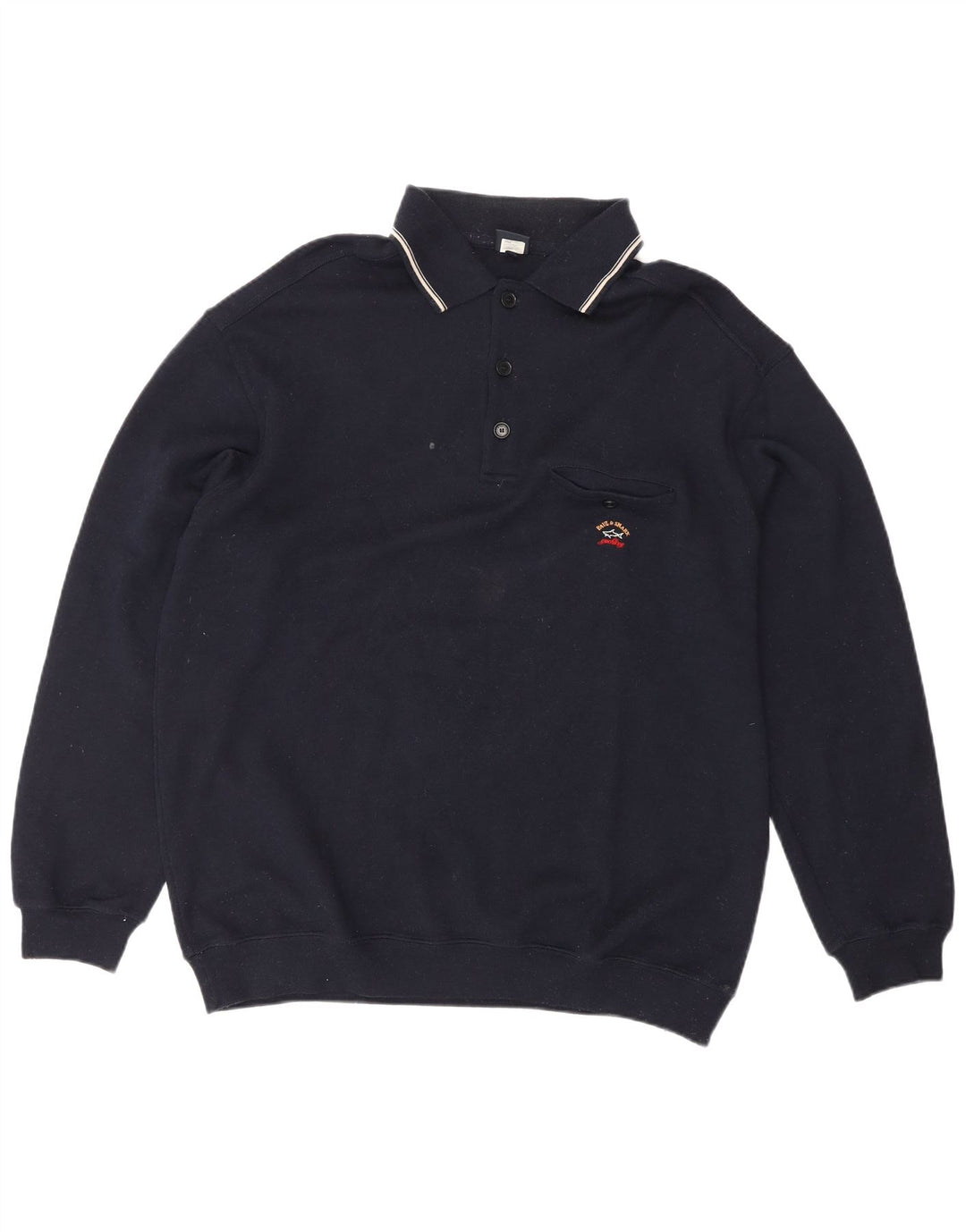 PAUL & SHARK Ανδρικό Yachting Polo Jumper πουλόβερ XL Navy Blue New Wool