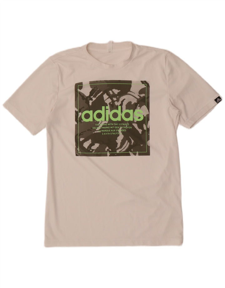 Ανδρικό T-Shirt Adidas Prime Blue με γραφικό τοπ Μικρό λευκό
