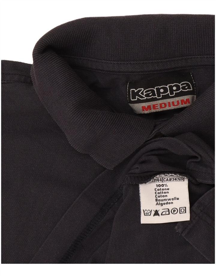 Ανδρικό μπλουζάκι πόλο Kappa, μεσαίο μπλε, βαμβακερό