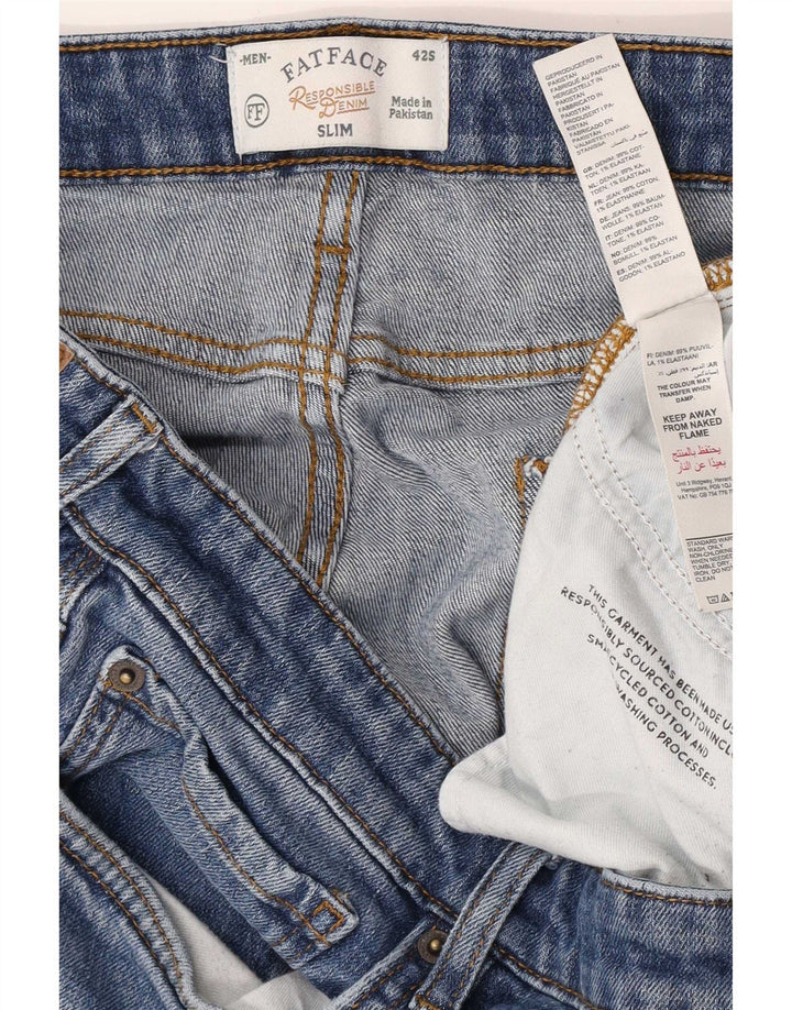 Fat Face Ανδρικό Slim Jeans W42 L28 Μπλε βαμβακερό