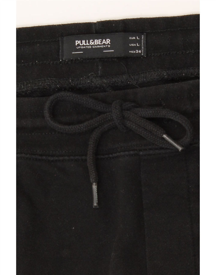 Ανδρικό αθλητικό σορτς Pull & Bear σε μεγάλο μαύρο