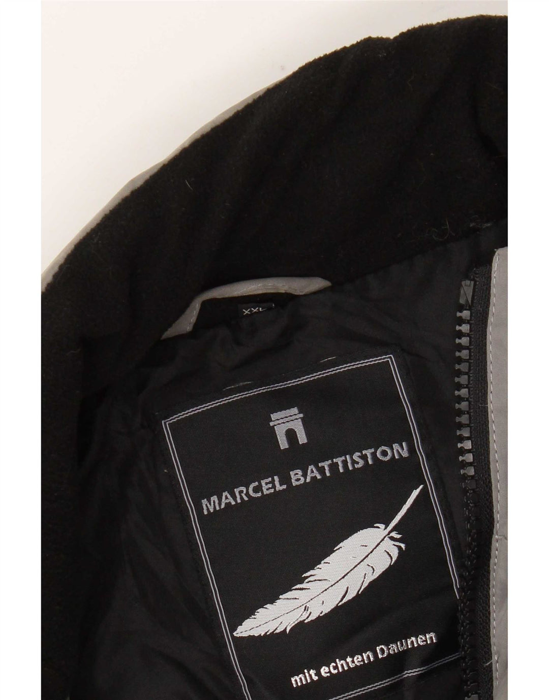 Marcel Battiston Ανδρικό μπουφάν με επένδυση UK 44 2XL Γκρι πολυεστέρας