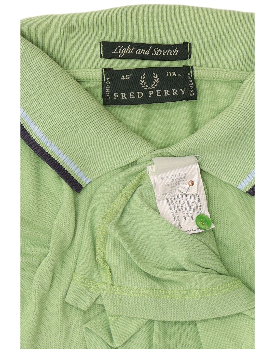 FRED PERRY Ανδρικό πουκάμισο πόλο πράσινο μεγάλο