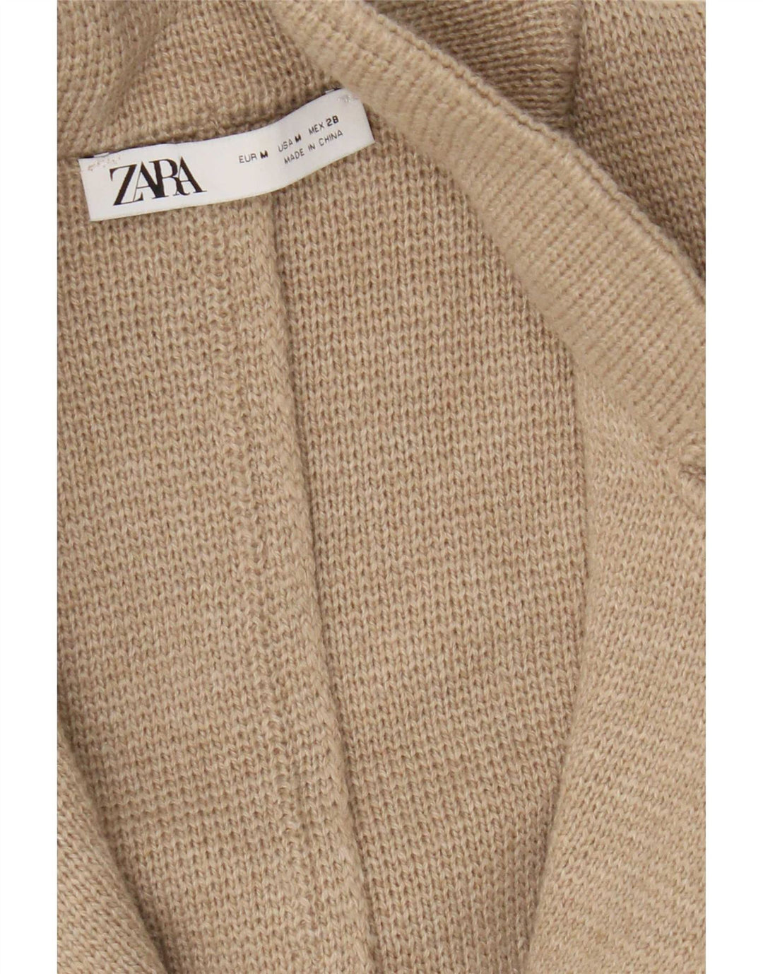 Zara Γυναικείο Παλτό UK 14 Medium Beige