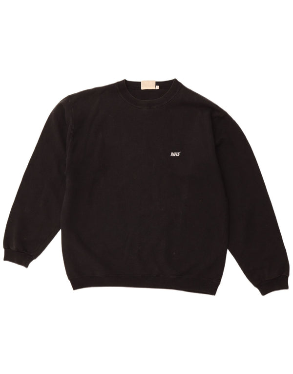 RIFLE Ανδρικό Φούτερ Jumper XL Μαύρο Βαμβακερό