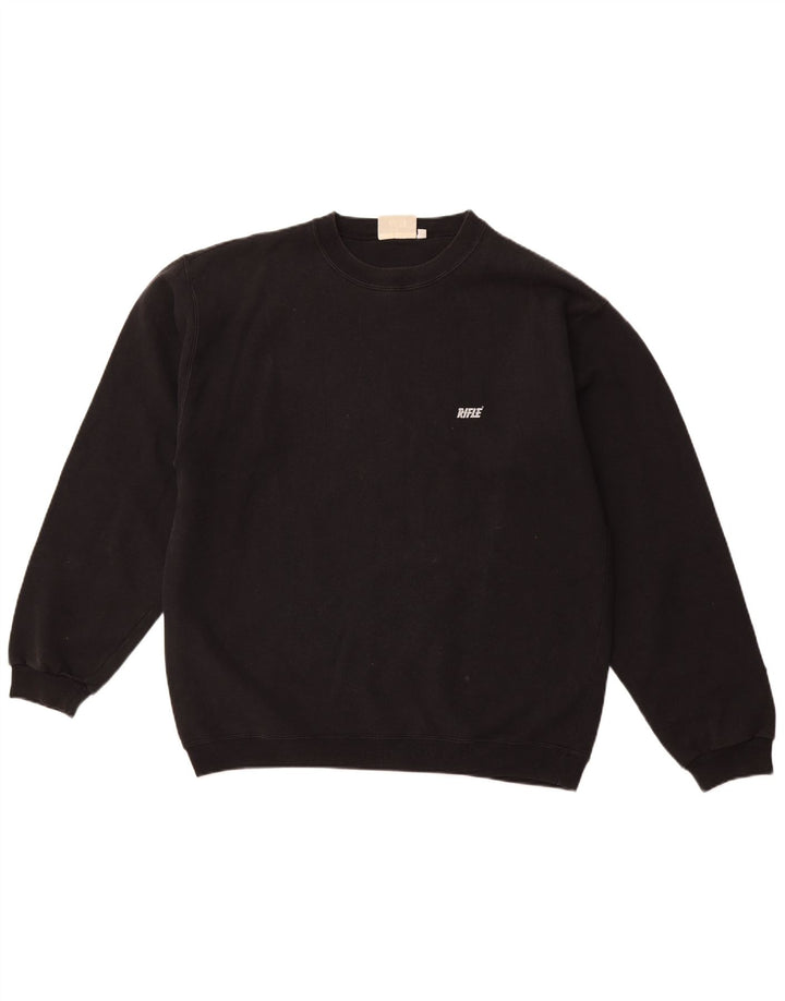 RIFLE Ανδρικό Φούτερ Jumper XL Μαύρο Βαμβακερό
