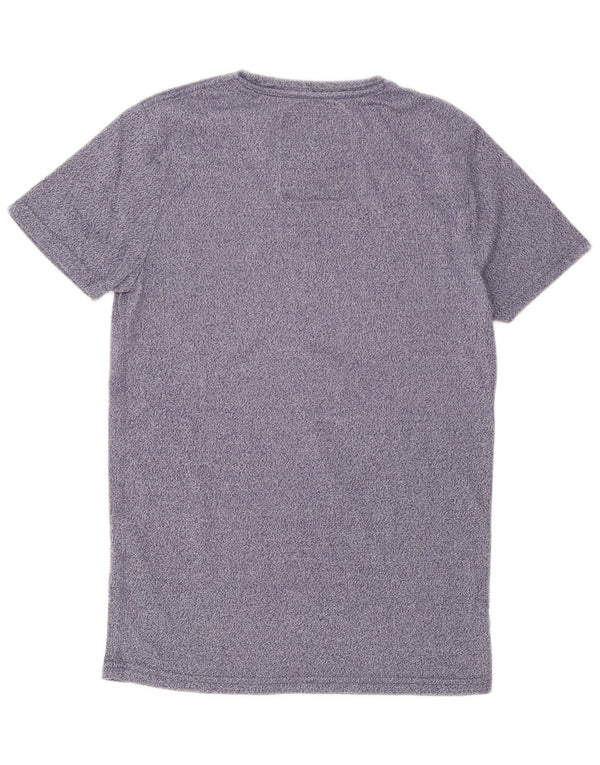Superdry Ανδρικό γραφικό T-Shirt Top Μικρό Μπλε Βαμβακερό
