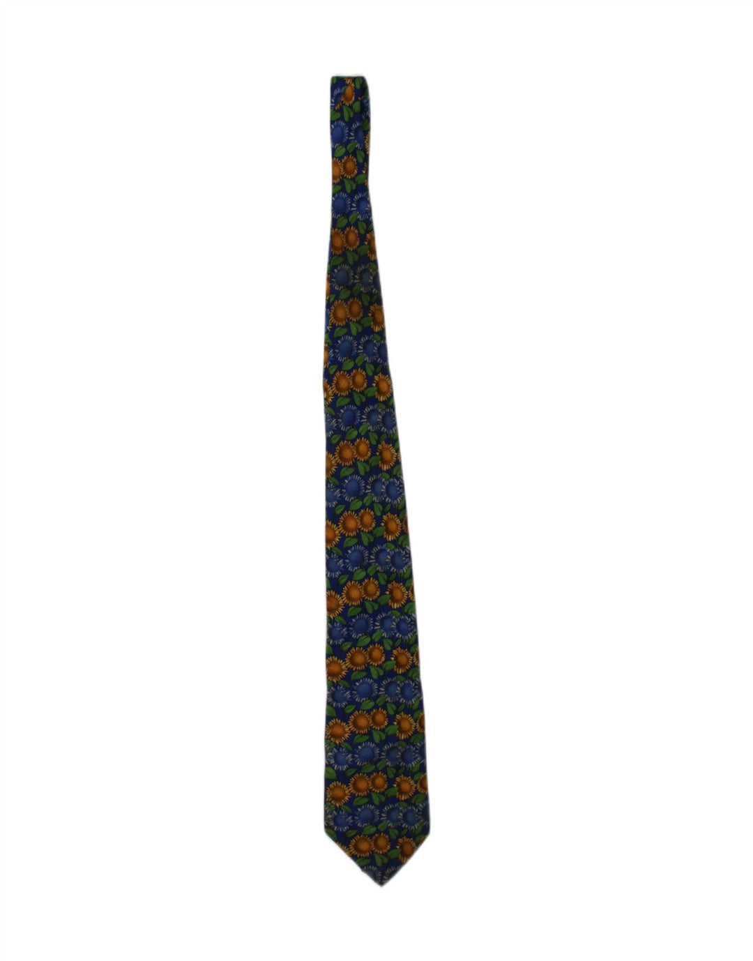 Ανδρική γραφική γραβάτα Trussardi One Size Blue Floral Silk