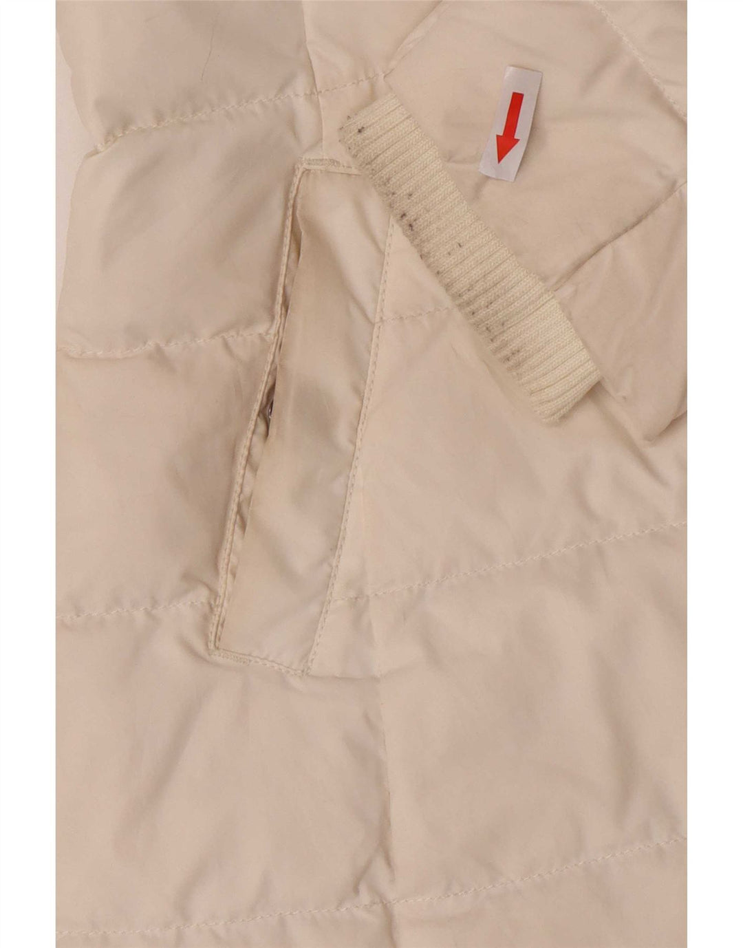 Tommy Hilfiger Γυναικείο παλτό με κουκούλα UK 6 XS Λευκός Πολυεστέρας