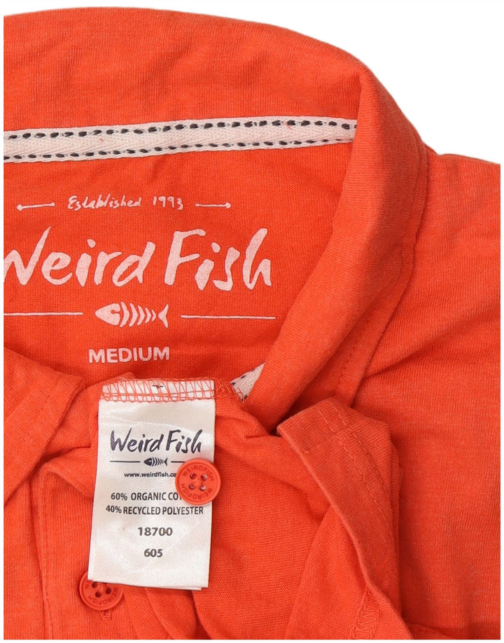 Weird Fish Ανδρικό Πόλο Μπλουζάκι από μεσαίο πορτοκαλί βαμβακερό