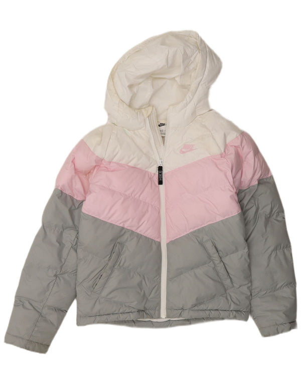 Nike Girls Hooded Jacket 12-13 Years Large πολύχρωμα σπορ