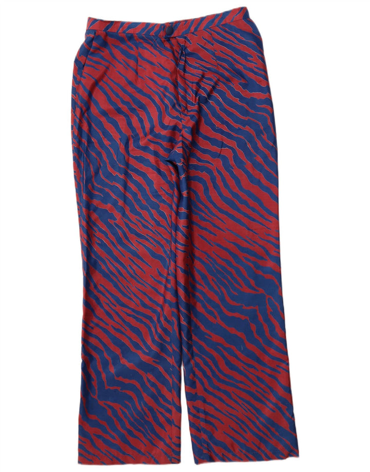 VINTAGE Γυναικείο ίσιο παντελόνι Chino W30 L29 Μπλε ριγέ