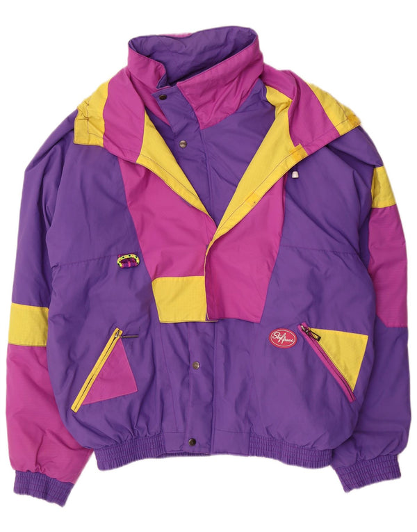 Vintage Ανδρικό Μπουφάν σκι IT 54 XL Purple Colourblock Polyamide